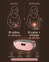 El cólico te detiene, el calor y masaje del Cinturón Térmico MyHeron te alivian