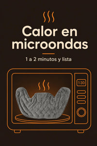 Cómo calentar la Manta Térmica MyHeron en el microondas, 1 a 2 minutos